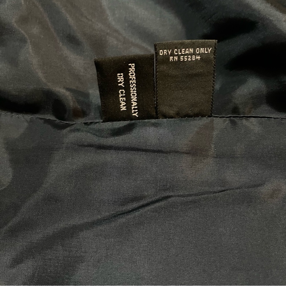 Vintage Bill Burns Nordstrom 100% Worsted Wool Pencil Skirt Black Size 8 Career - Picture 7 of 7